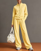Vyla™ Button Cardigan & Wide-Leg Sweatpants Set