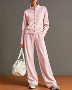 Vyla™ Button Cardigan & Wide-Leg Sweatpants Set