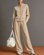 Vyla™ Button Cardigan & Wide-Leg Sweatpants Set