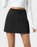 Vyla™ Classic High-Waisted Corduroy A-Line Mini Skirt
