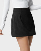 Vyla™ Classic High-Waisted Corduroy A-Line Mini Skirt