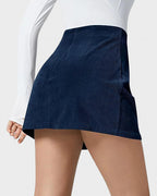 Vyla™ Classic High-Waisted Corduroy A-Line Mini Skirt