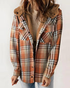Vyla™ Fuzzy Hooded Pockets Jacket
