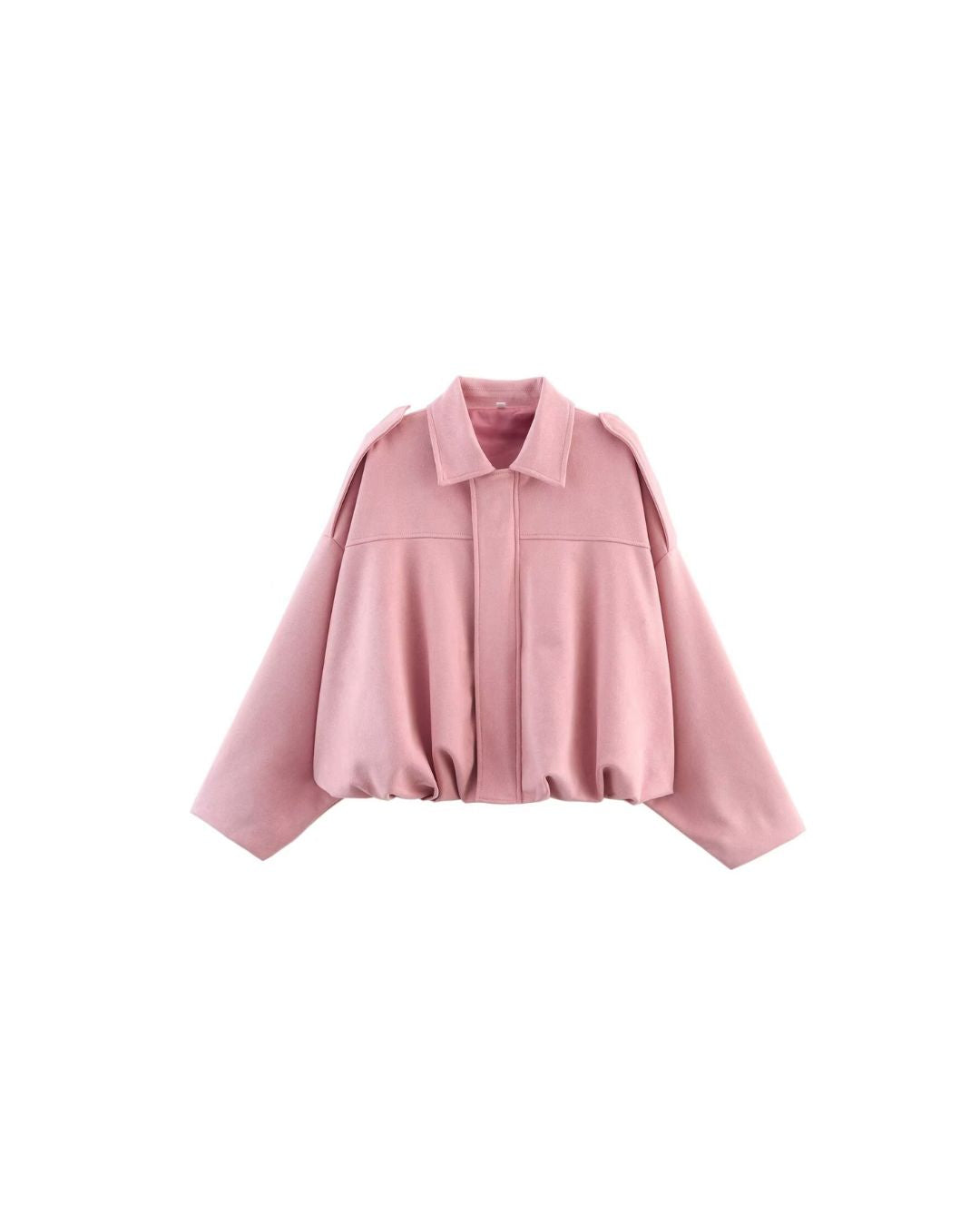 Vyla™ Batwing Sleeve Faux Suede Bomber Jacket