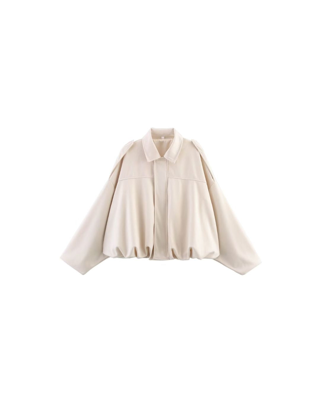 Vyla™ Batwing Sleeve Faux Suede Bomber Jacket