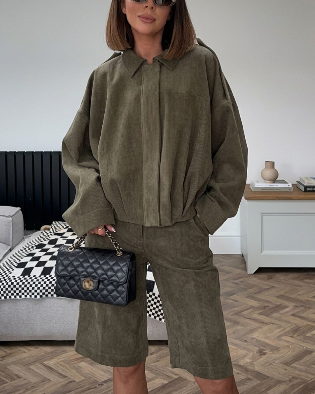 Vyla™ Batwing Sleeve Faux Suede Bomber Jacket