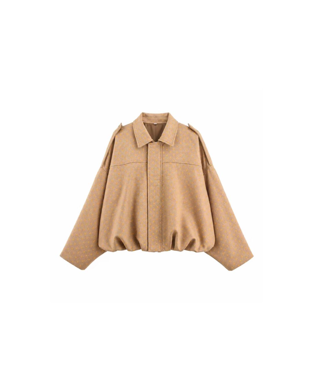 Vyla™ Batwing Sleeve Faux Suede Bomber Jacket