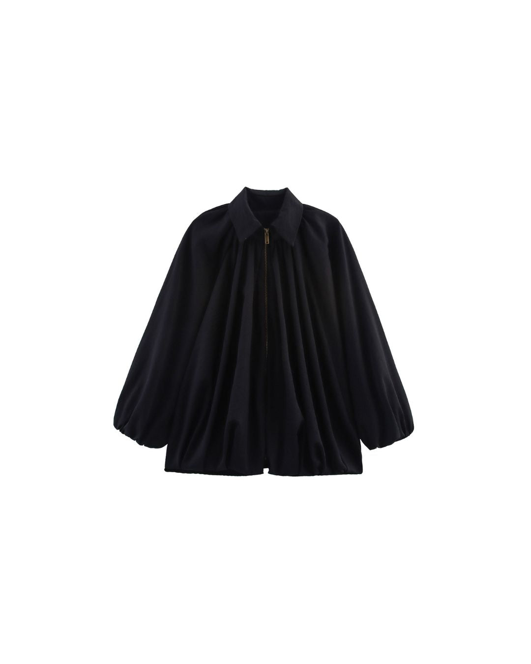 Vyla™ Oversized Batwing Sleeve Bomber Jacket