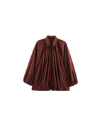 Vyla™ Oversized Batwing Sleeve Bomber Jacket