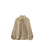 Vyla™ Oversized Batwing Sleeve Bomber Jacket