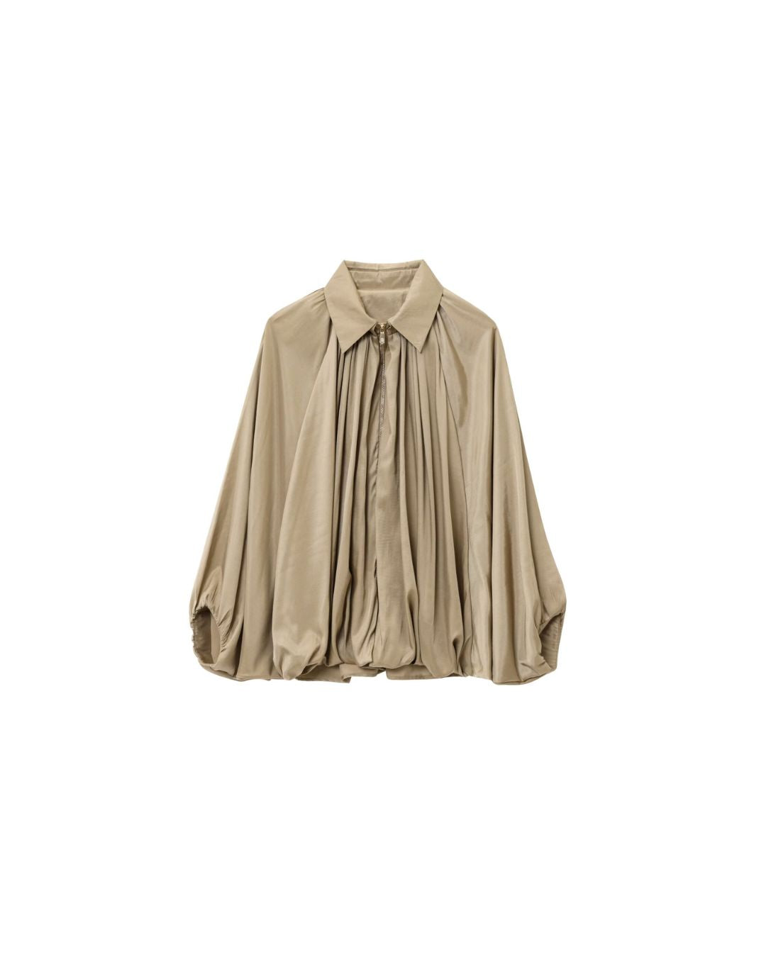 Vyla™ Oversized Batwing Sleeve Bomber Jacket