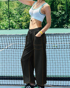 Vyla™ Wide Leg Drawstring Sweatpants Casual Lounge Pants with Pockets