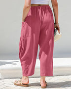 Vyla™ Casual Blend Wide Leg Pants Elastic High Waist