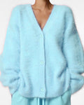 Vyla™ Cloud-Soft Fluffy Oversized V-Neck Cardigan
