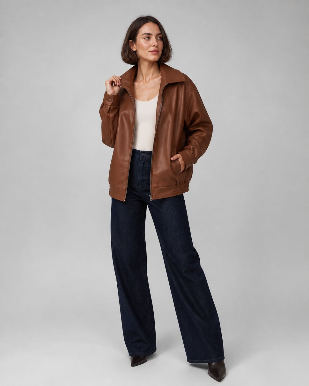 Vyla™ Oversized Bomber Jacket