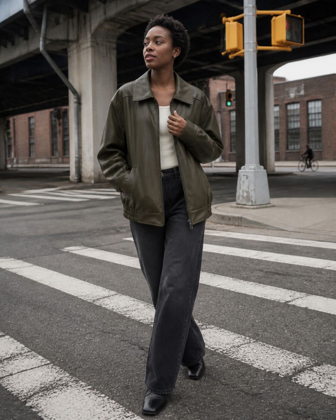 Vyla™ Oversized Bomber Jacket