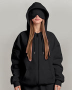 Vyla™ Oversized Zip-Up with Built-In Sleep Mask