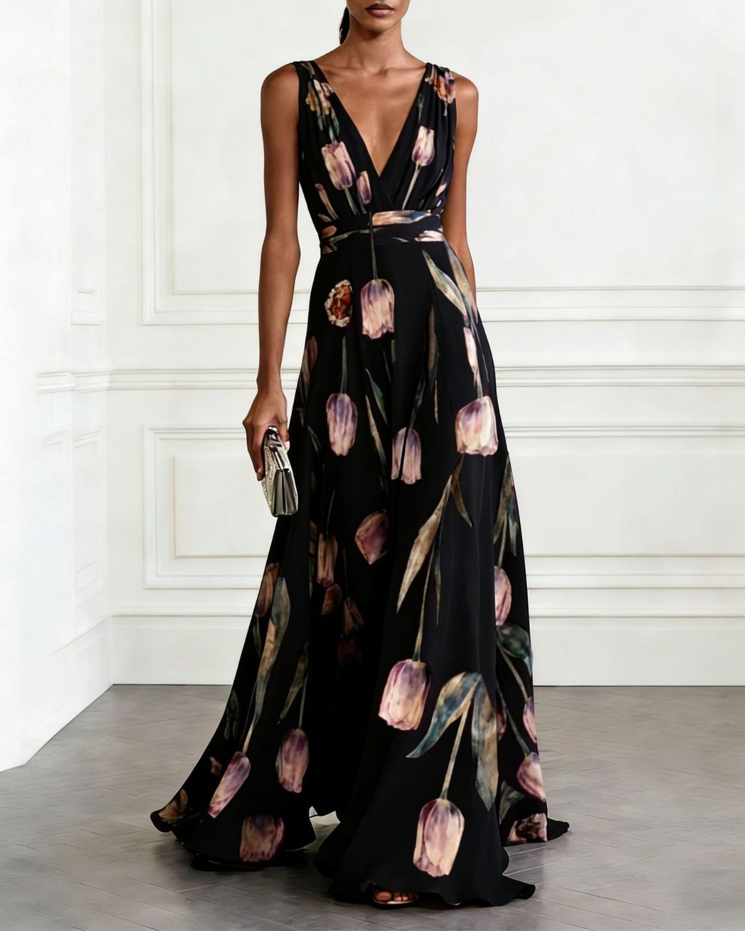 Vyla™ Romantic Tulip Maxi Dress