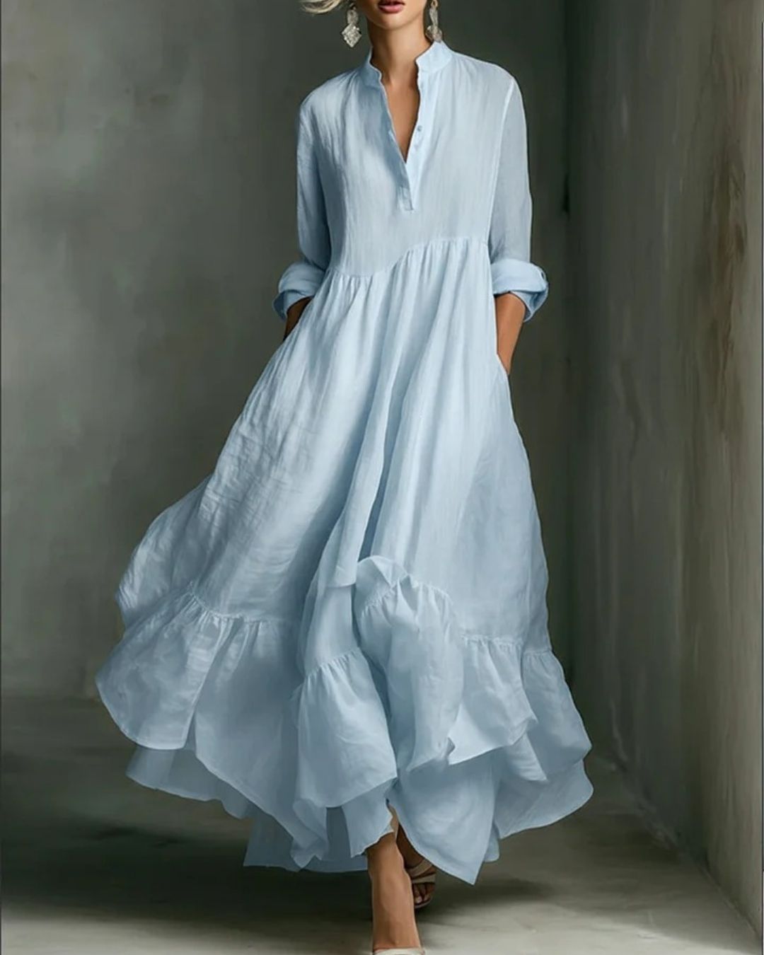 Vyla™ Elegant Flowy Maxi Dress