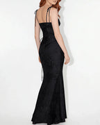 Vyla™ Lace Mermaid Tie-Strap Backless Maxi Dress