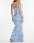 Vyla™ Lace Mermaid Tie-Strap Backless Maxi Dress