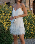 Vyla™ Candyfloss Feather Dream Mini Dress