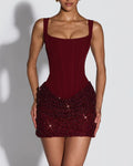 Vyla™ Sparkling Corset Mini Dress