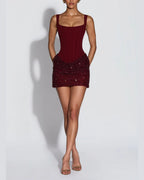Vyla™ Sparkling Corset Mini Dress