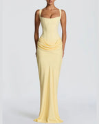 Vyla™ Lace-Up Corset Maxi Dress