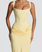Vyla™ Lace-Up Corset Maxi Dress