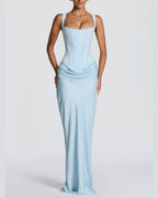 Vyla™ Lace-Up Corset Maxi Dress