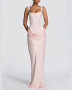 Vyla™ Lace-Up Corset Maxi Dress