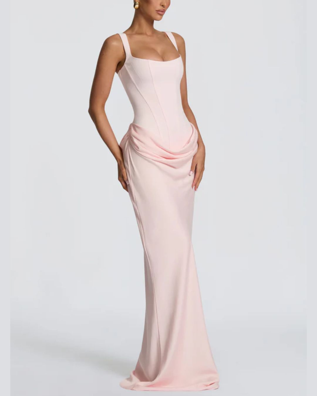 Vyla™ Lace-Up Corset Maxi Dress