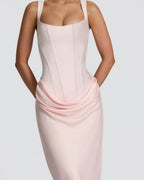 Vyla™ Lace-Up Corset Maxi Dress