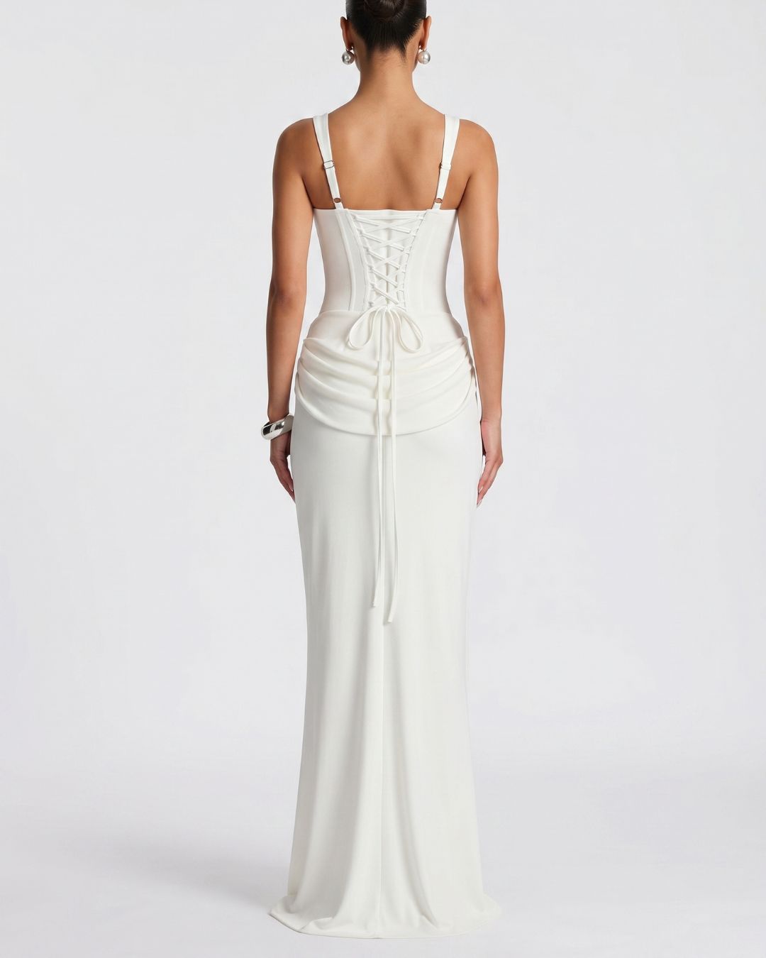 Vyla™ Lace-Up Corset Maxi Dress