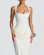 Vyla™ Lace-Up Corset Maxi Dress