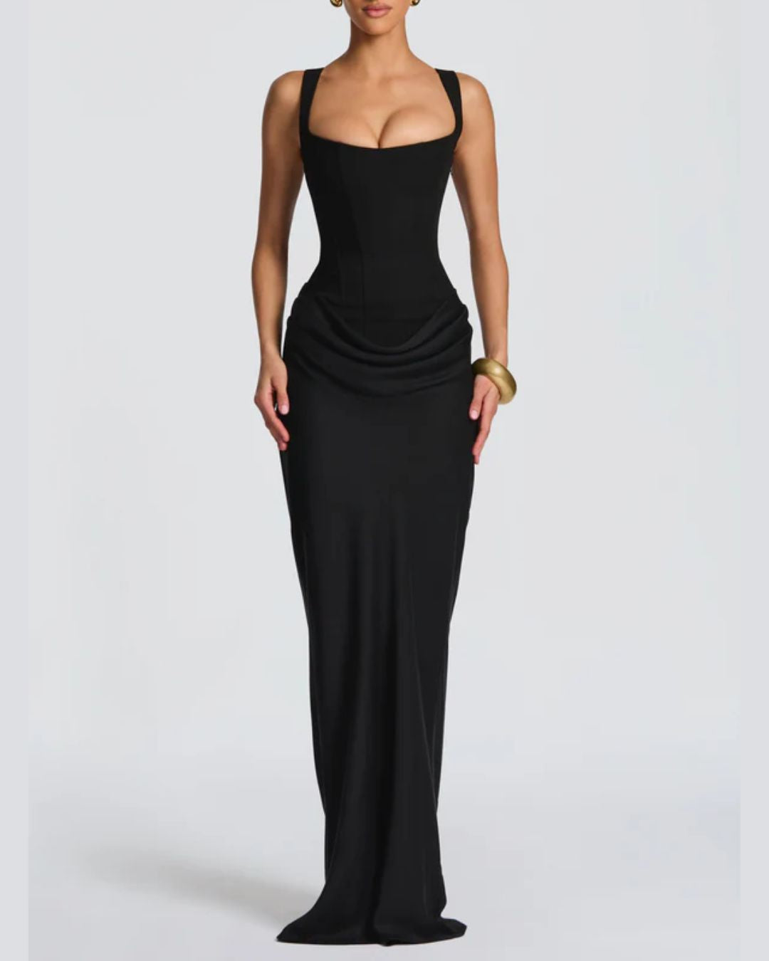 Vyla™ Lace-Up Corset Maxi Dress