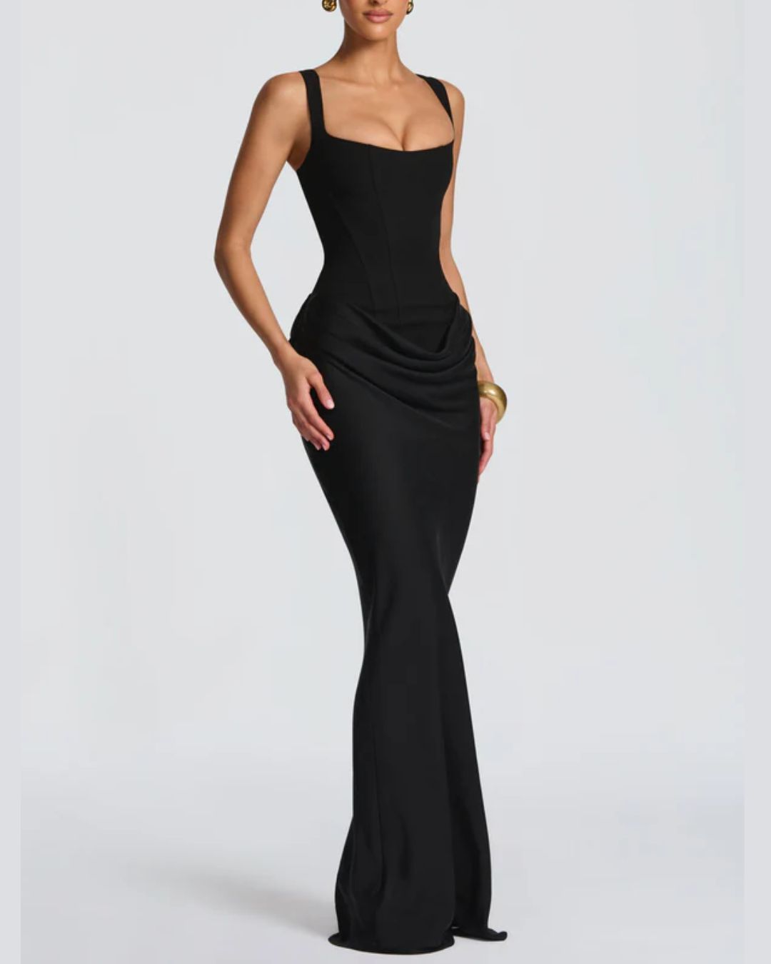 Vyla™ Lace-Up Corset Maxi Dress
