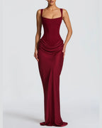 Vyla™ Lace-Up Corset Maxi Dress