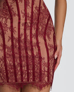 Vyla™ Lace Strapless Bodycon Mini Dress