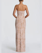 Vyla™ Lace Strapless Bodycon Maxi Dress