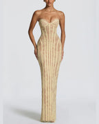 Vyla™ Lace Strapless Bodycon Maxi Dress