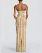 Vyla™ Lace Strapless Bodycon Maxi Dress