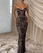 Vyla™ Lace Strapless Bodycon Maxi Dress