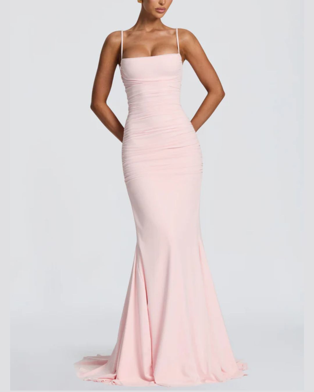 Vyla™ Lace-Up Backless Mermaid Gown