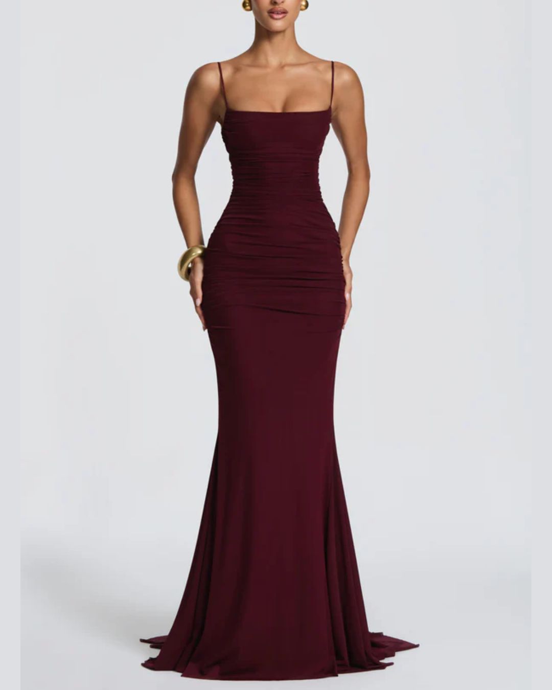 Vyla™ Lace-Up Backless Mermaid Gown
