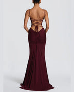 Vyla™ Lace-Up Backless Mermaid Gown