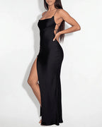 Vyla™ High Slit Open Back Maxi Dress
