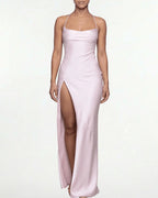 Vyla™ High Slit Open Back Maxi Dress