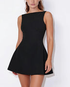 Vyla™ Backless Skater Mini Dress - Sleeveless Summer Party Dress